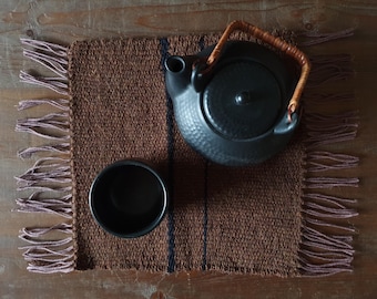 Brown tea mat Ritual