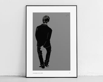 Liam Gallagher Print home gift A5 A4 A3 bedroom funny joke quote wall art