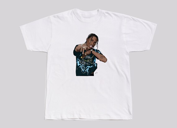 Travis Scott Unique Inspired Tee T-Shirt Pop Art Astroworld Hip Hop Rap Fashion Apparel Clothing