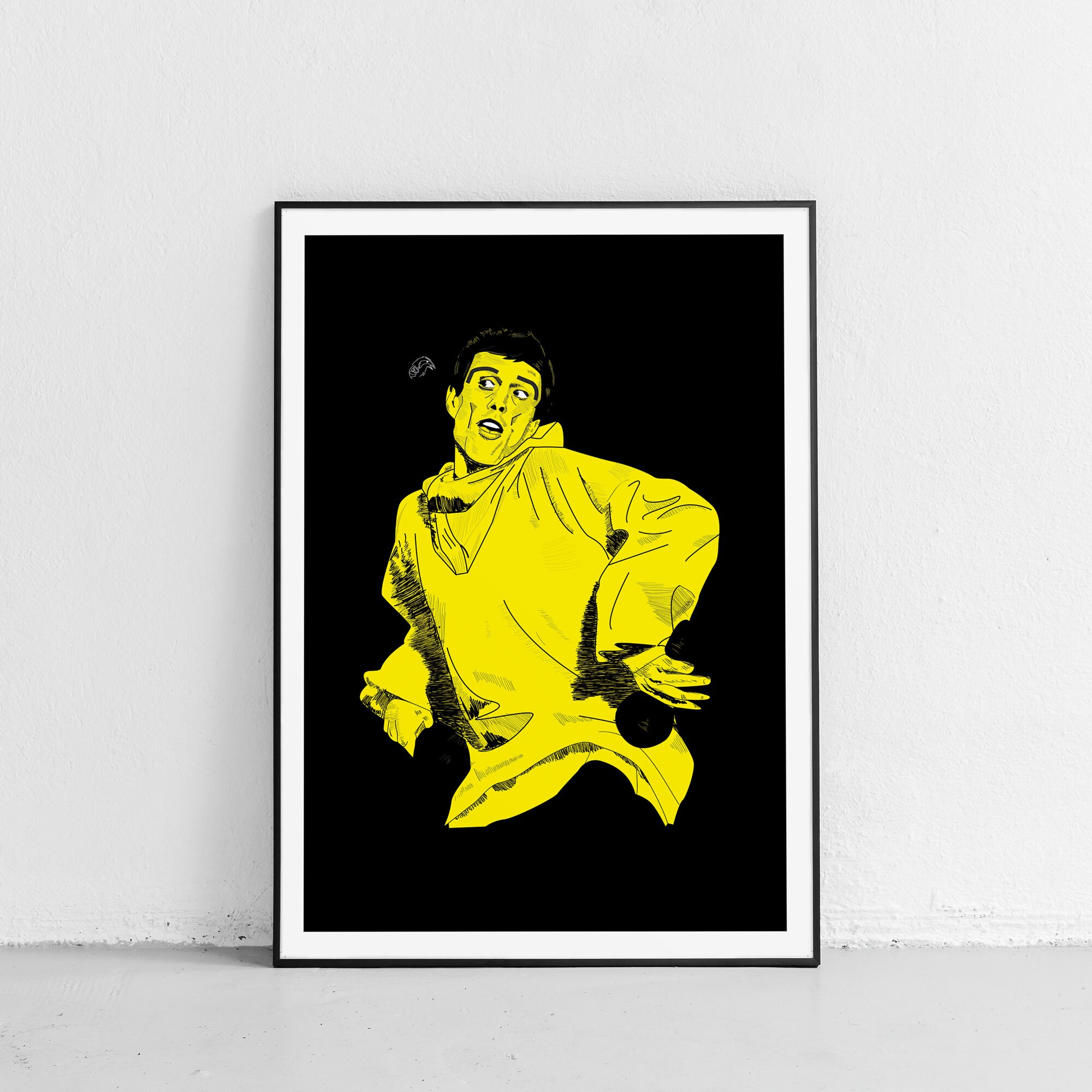 Happy Mondays Bez Poster Print Yellow Pop Art Home Decor Etsy UK