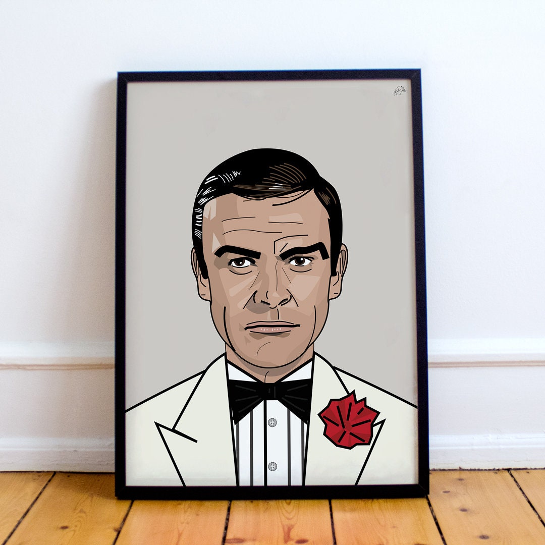 James Bond 007 Poster Print Goldfinger Pop Art Bedroom | Etsy