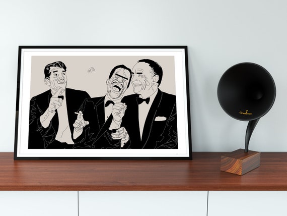 BUY 2 GET ANY 2 FREE THE RAT PACK LAS VEGAS SINATRA POSTER ART PRINT A4 A3