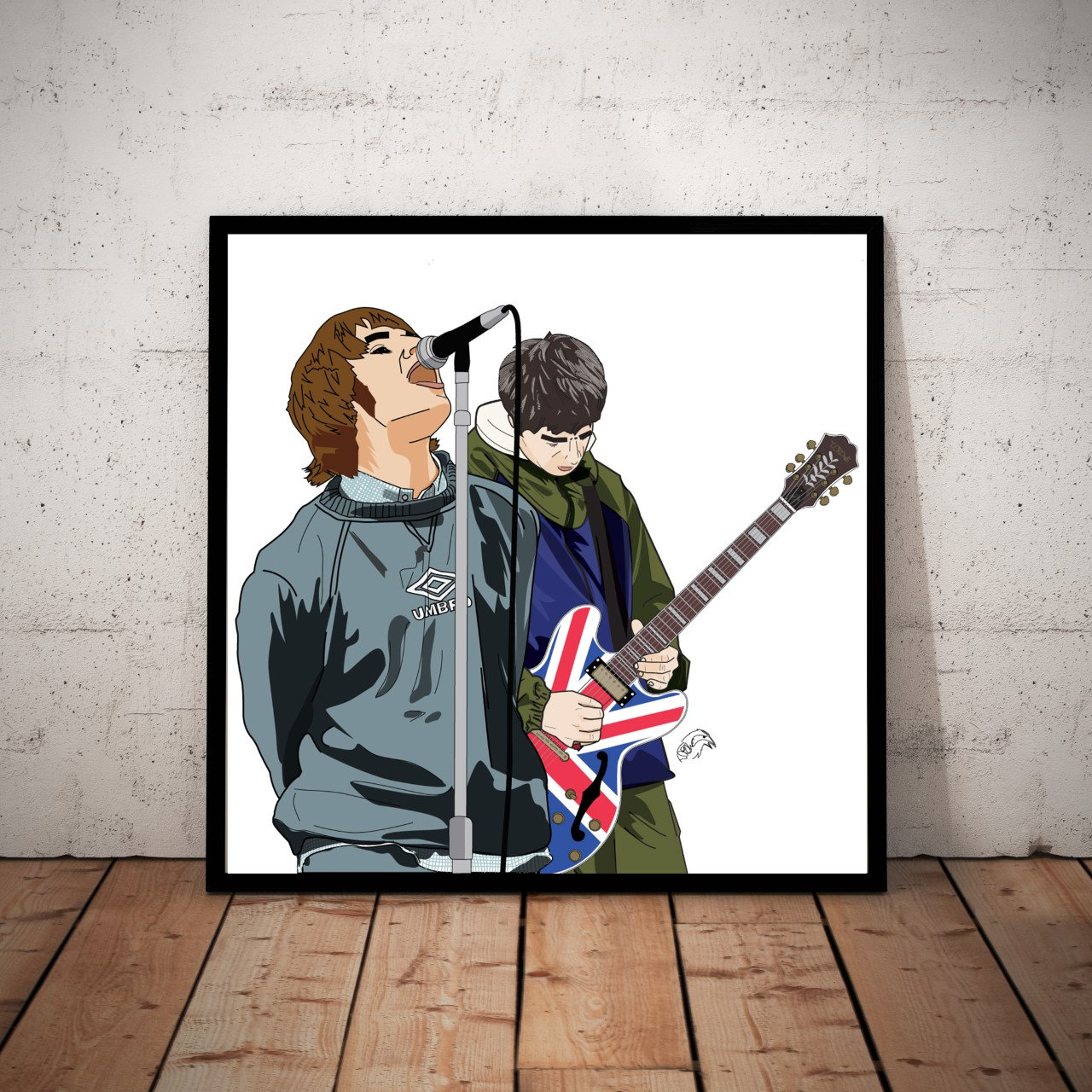 Oasis Band Liam & Noel Gallagher Poster Print Pop Art Bedroom Etsy Canada