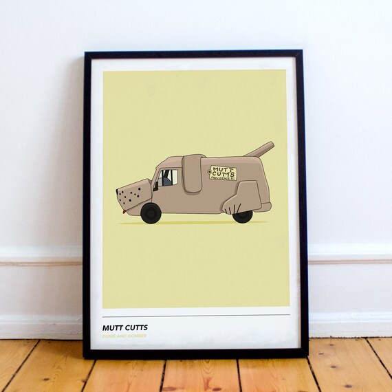 Dumb and Dumber Poster Print Mutts Cutts Van Pop Art Bedroom Etsy