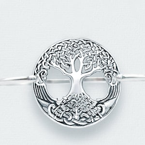 Tree Of Life Bracelet, 925 Sterling Silver, Celtic Knot&#39;s, Scandinavian, Norse Yggdrasil Tree of Life