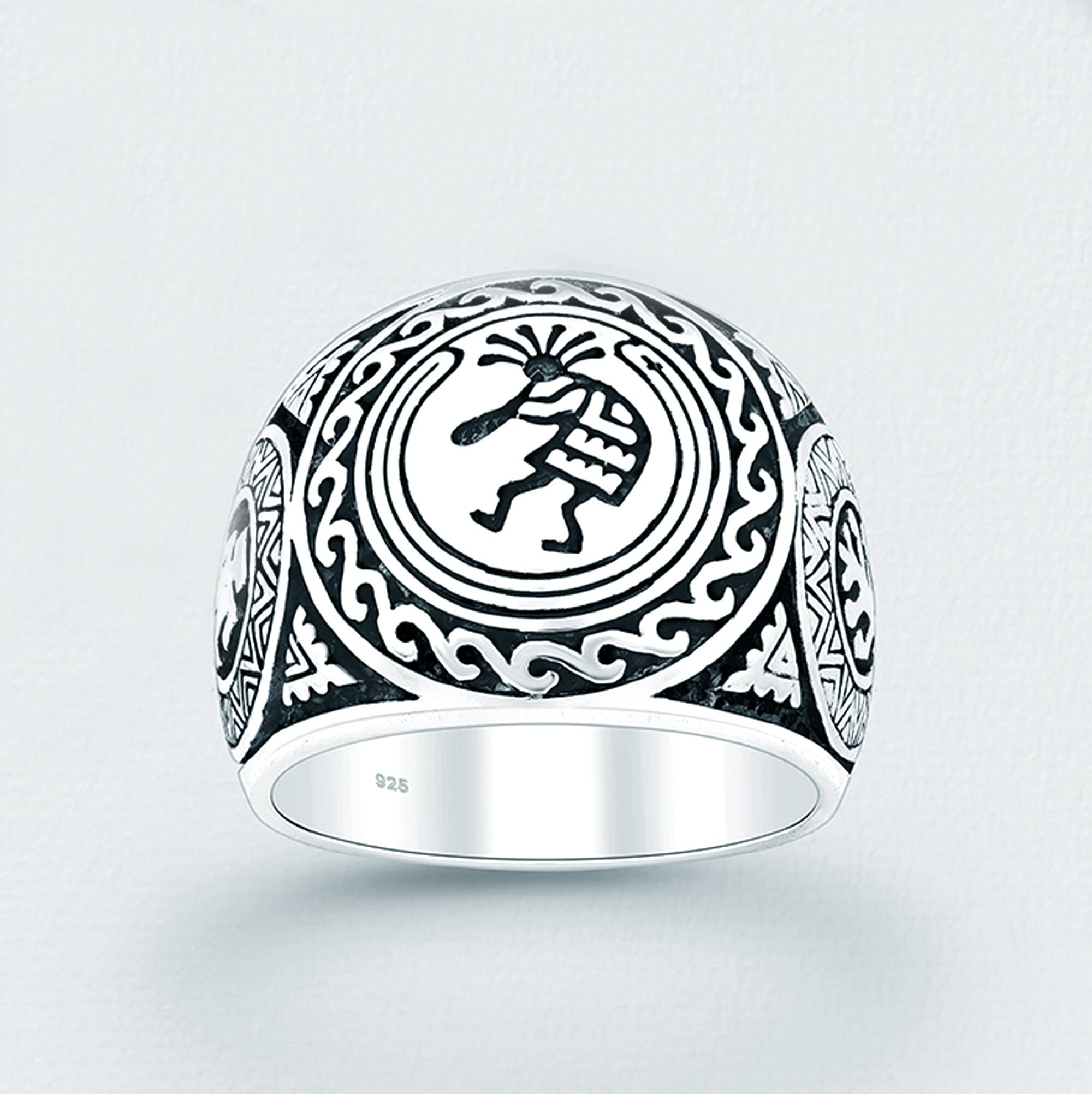 Kokopelli Native American Indian Ring