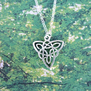 Trinity Knot Necklace, Unique Celtic Necklace, .925 Sterling Silver, Irish Pendent, The Triquetra