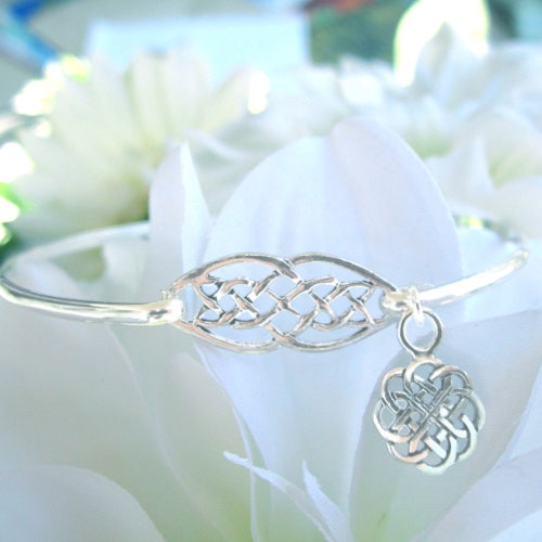 Viking Rune Bangle Bracelet In 925 Sterling Silver With Celtic - Foto 8
