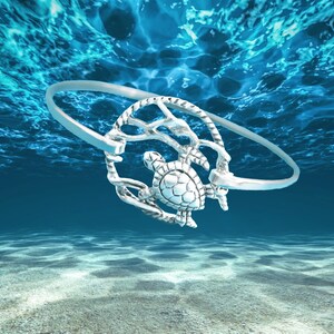 Turtle Bracelet, .925 Sterling Silver