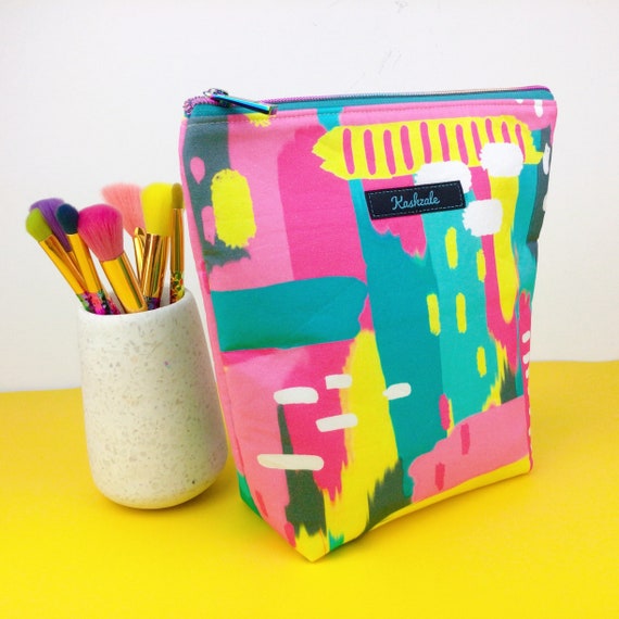 Abstract Exclusive Design Large Makeup Bag Cosmetic Bag Makeup