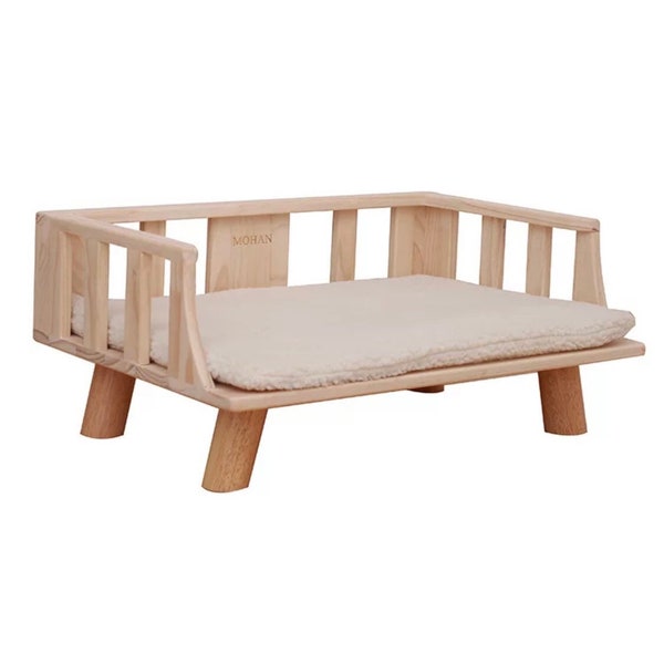 Pet Beds for Cats and Dogs Wooden Frame. Heavy Duty Solid wood with Removable MATTRESS. Ship out with in 1 day from CANADA.