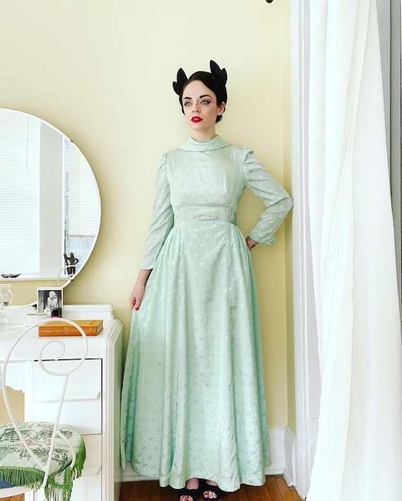 seafoam green dress