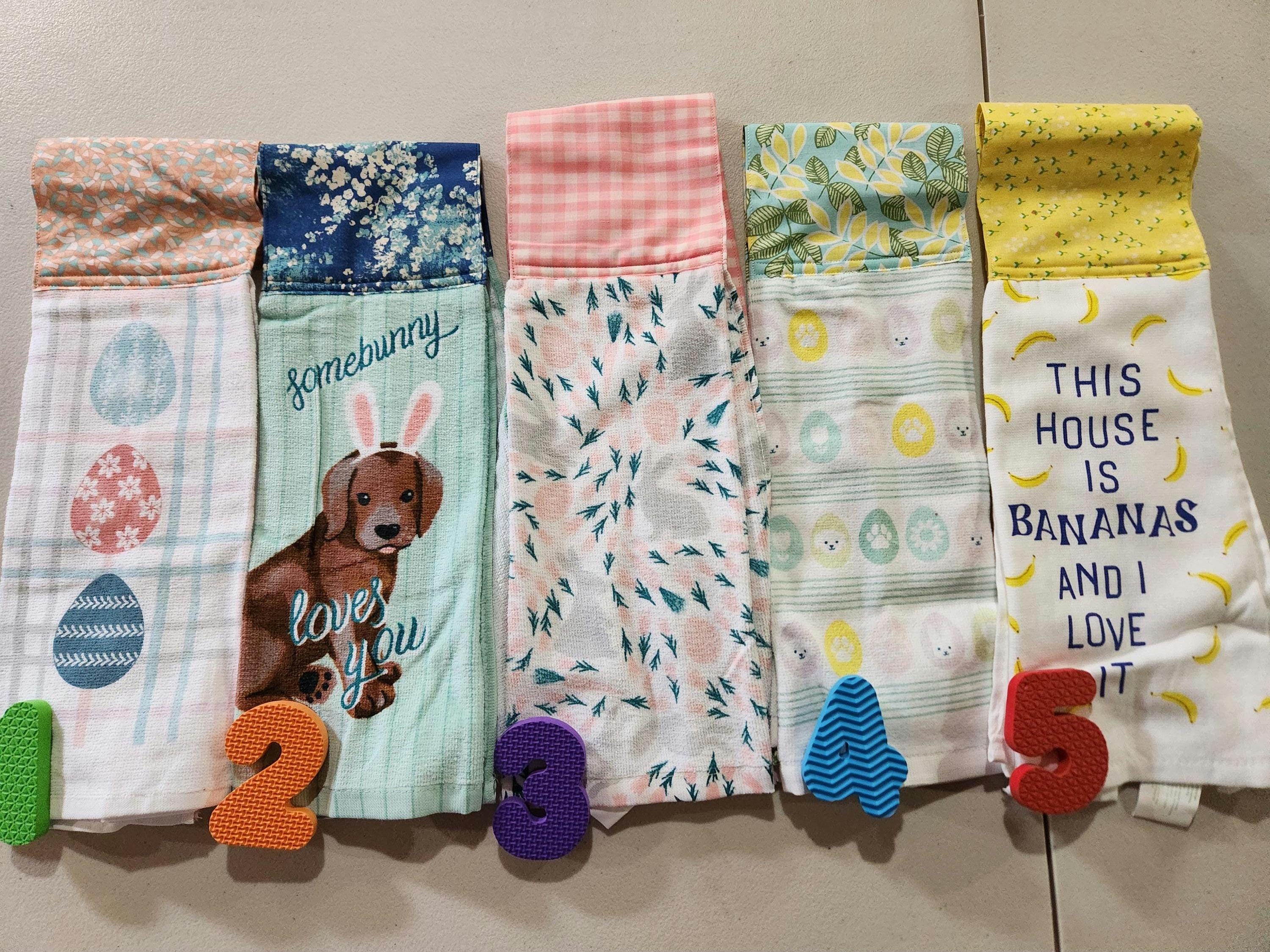 KITCHEN BOA. Dish Towel Scarf Apron Boa. Handmade. 100% Cotton Fabric.