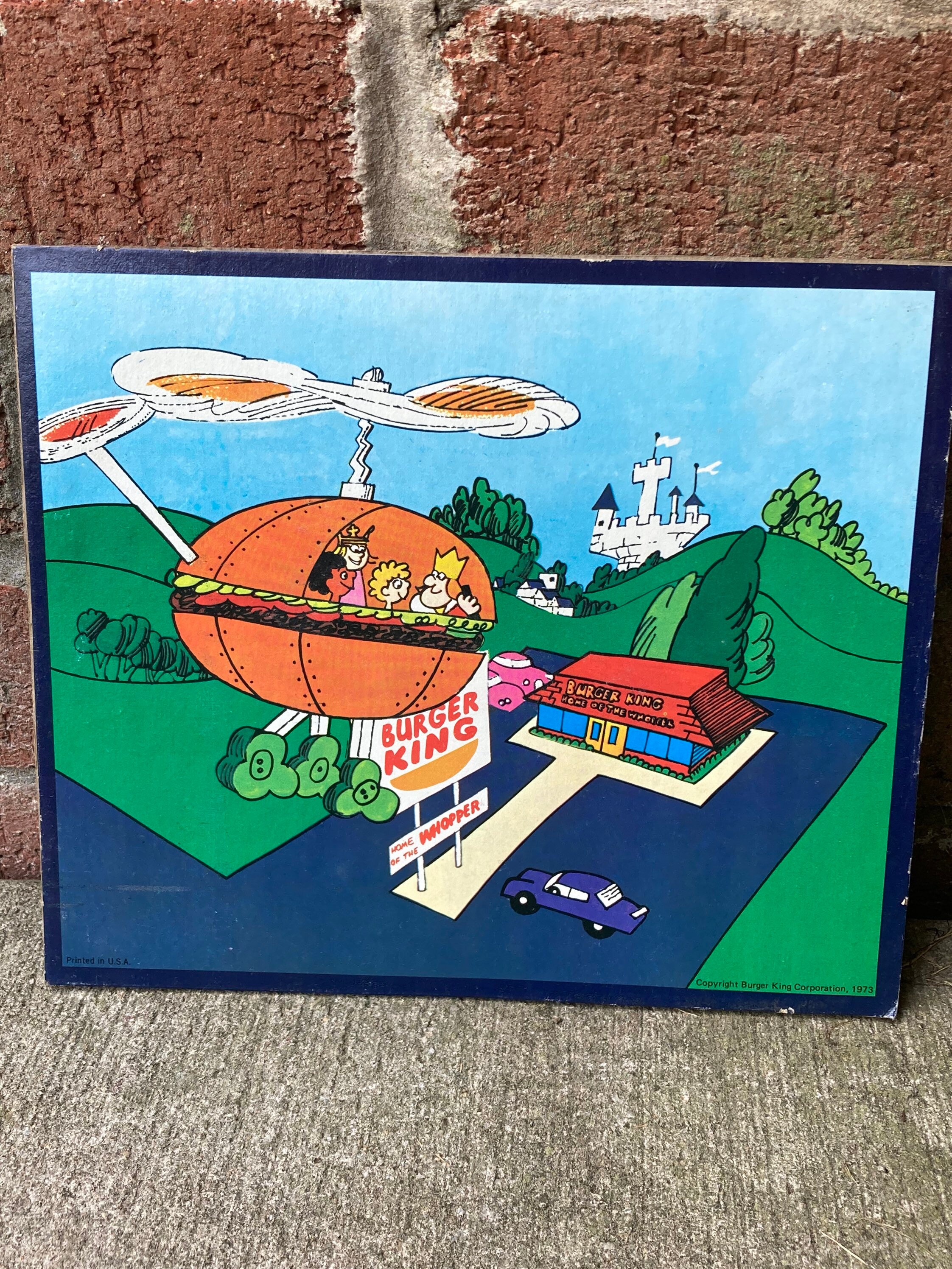 Vintage Burger King Puzzle 1973 BK Jigsaw Puzzle Kids Meal Toy Etsy