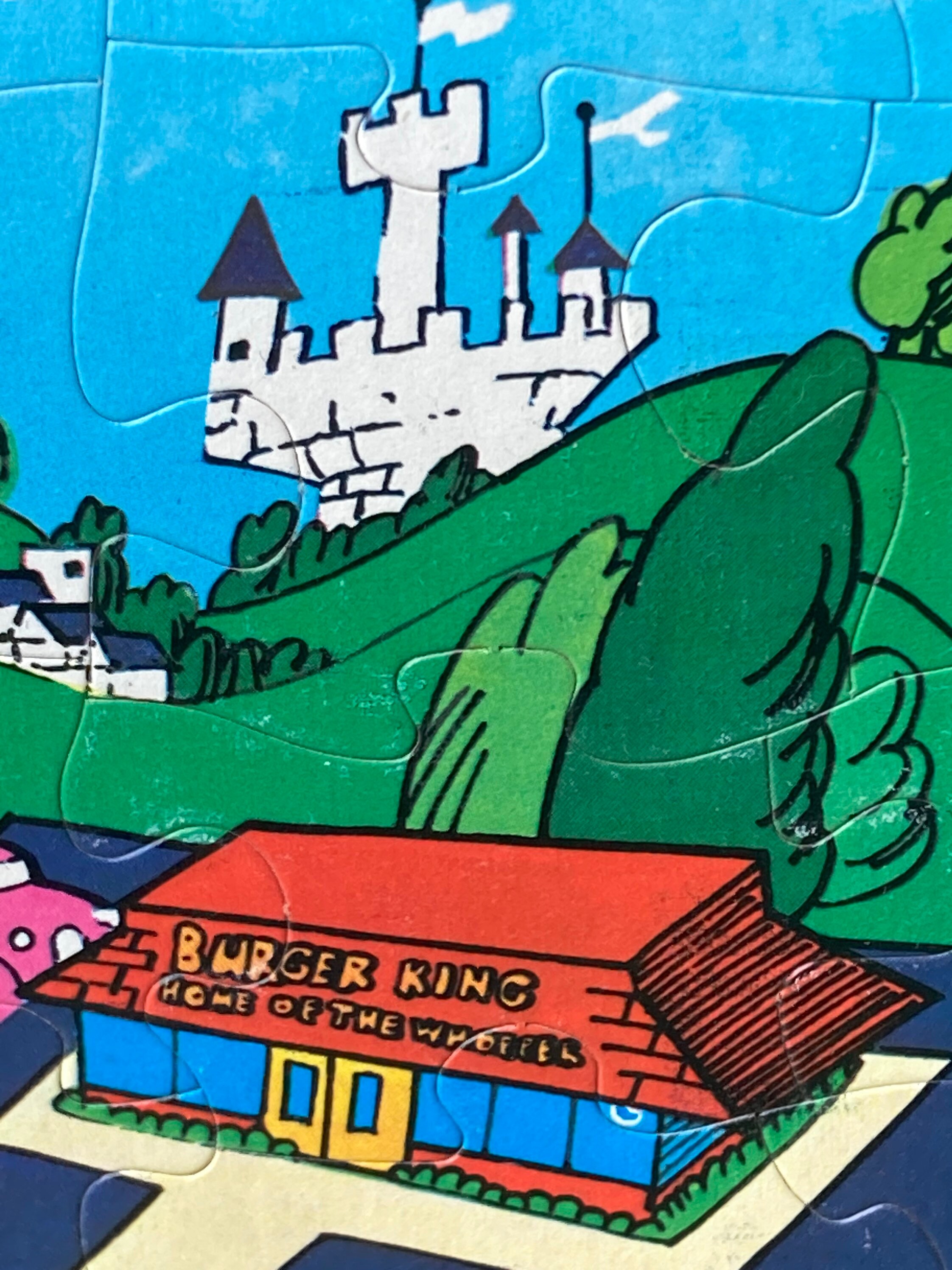 Vintage Burger King Puzzle 1973 BK Jigsaw Puzzle Kids Meal Toy Etsy