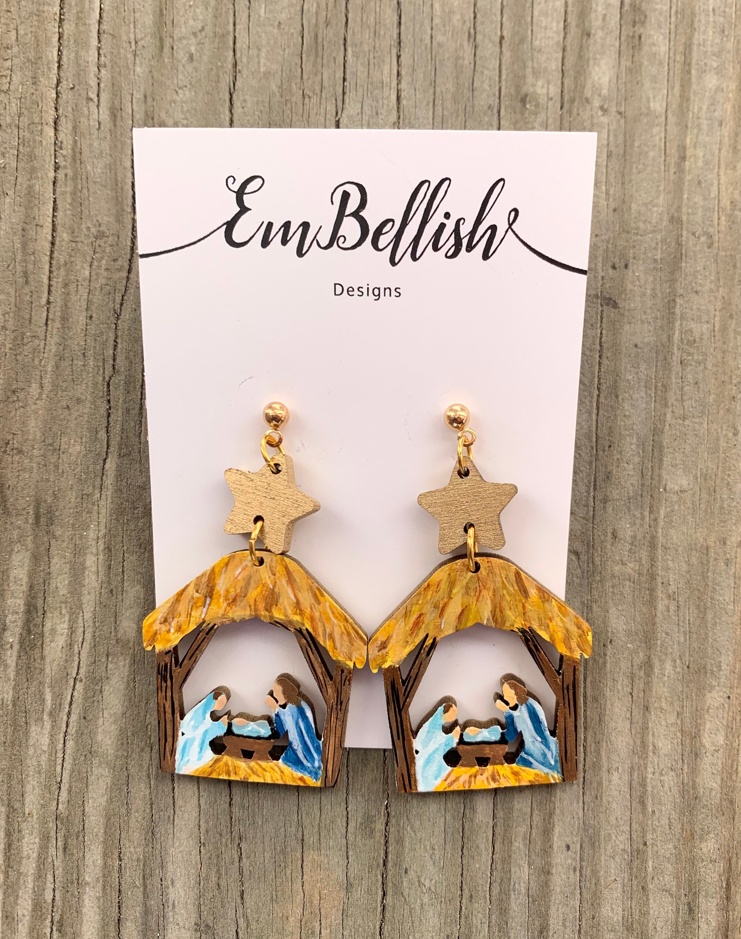 Nativity earrings deals