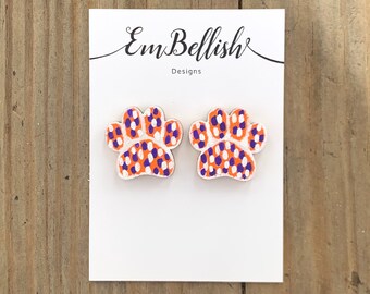 Clemson Tigers Paw Studs