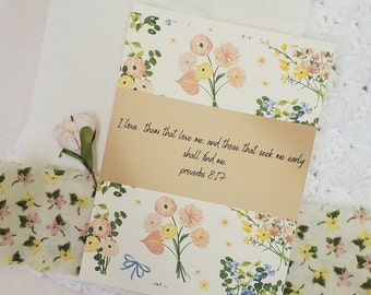 Faith Journaling Cards,  Scripture Journaling,  Prayer Cards, Christian Gifts