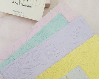 Handmade Paper,  Textured Paper,  Embossed Paper, Stationery,  Scrapbooking Paper