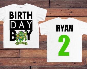 Ninja turtles birthday shirt
