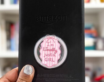 Soporte magnético para teléfono y lector electrónico "Literally Just a Girl"