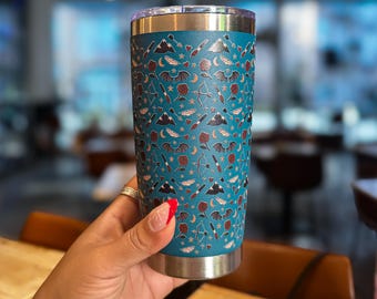 Starlit Court Icons 20oz Stainless Steel Tumbler | Fantasy Reader Cup | Bookish Merch | Reader Gifts |