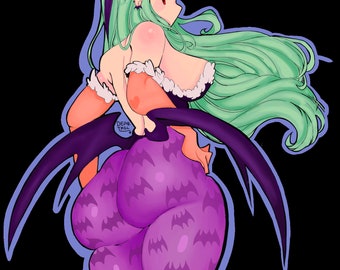 Morrigan Aensland Capcom Darkstalkers holographic sticker