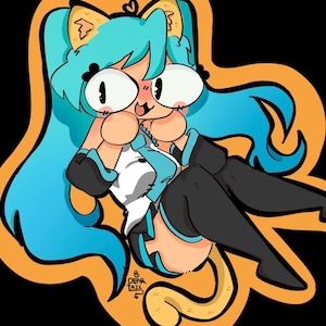 Sticker holographique Neko Arc Hatsune Miku