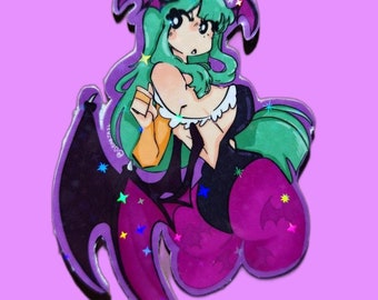 Morrigan Aensland Capcom Darkstalkers holographic sticker