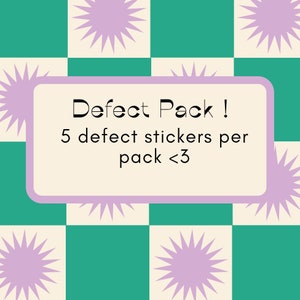 Pakket met 5 Mystery Defect-stickers!
