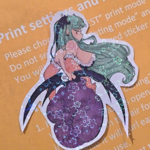 Morrigan Aensland Capcom Darkstalkers holografischer Aufkleber
