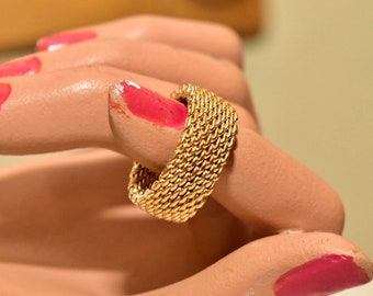 Tiffany Mesh Ring - Etsy