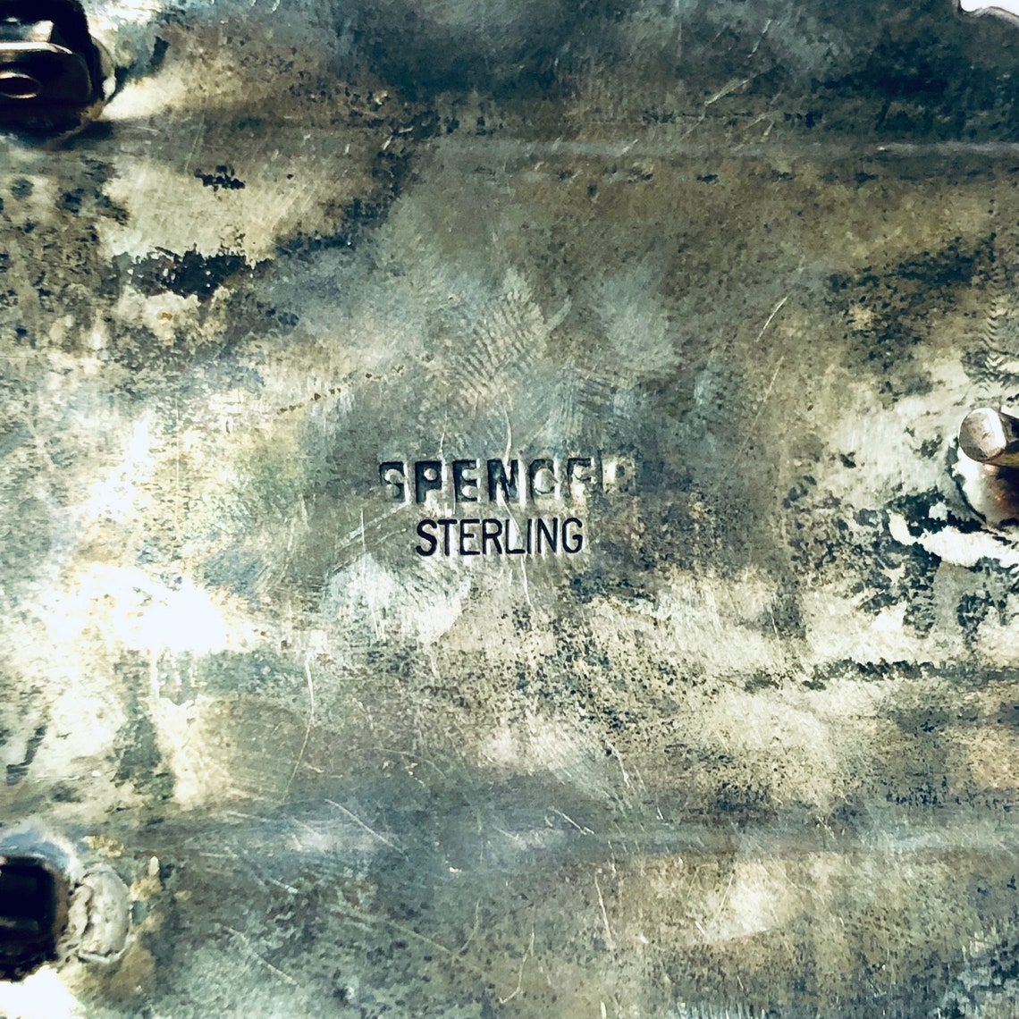 Vintage Belt Buckle Turquoise Buckle Spencer Belt Buckle Etsy