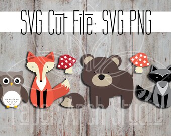 Woodland Animals SVG/PNG File