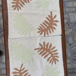 Custom Cotton Hand Embroidered Pillow – Luxurious Decorative Cushion 40&quot;x 40&quot;inches set of 2 Pec