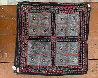 Handbroderat örngott i bomull för Alla hjärtans dag-veckan: Boho-kudde (102 x 102 cm)