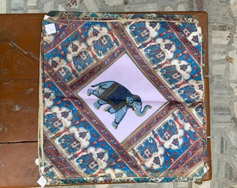Handbroderat örngott i bomull för Alla hjärtans dag-veckan: Boho-kudde (102 x 102 cm)