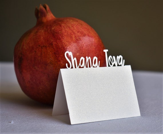 Rosh Hashana Platz Karten Shana Tova Ausgeschnitten Etsy