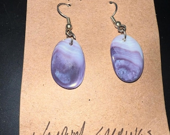 Wampum Sterling Silver Earrings