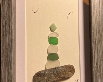 Sea Glass Lighthouse (teal milk light)