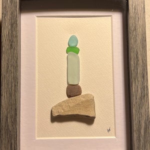 Sea Glass Lighthouse (blue light)