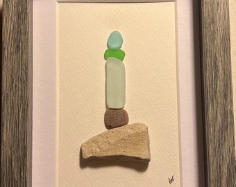 Sea Glass Lighthouse (blue light)