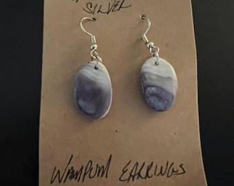 Wampum Sterling Silver Earrings