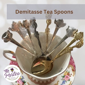 Colheres de chá Demitasse/Serviço de chá para festa Colheres pequenas/Chás de panela/Aniversários