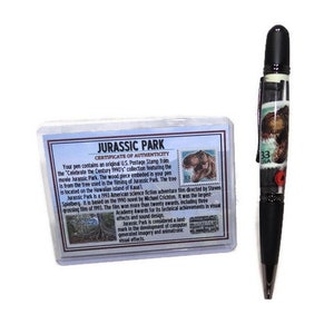 Jurassic Park Stamp Wood Twist Pen