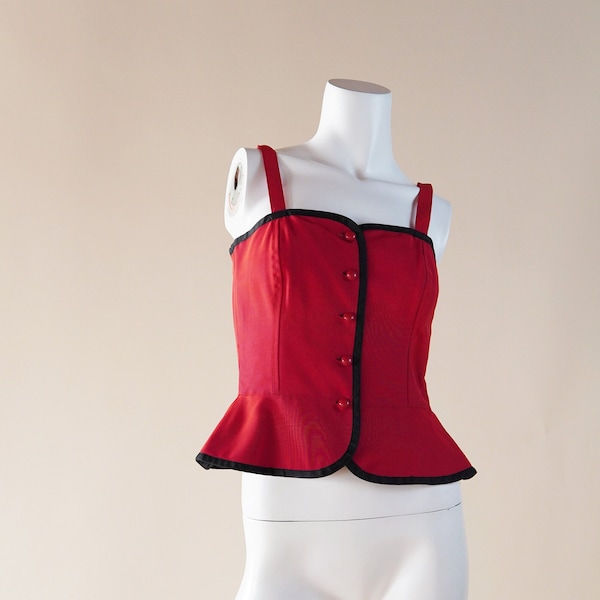 documented S/S 1980 Yves Saint Laurent Rive Gauche bustier top