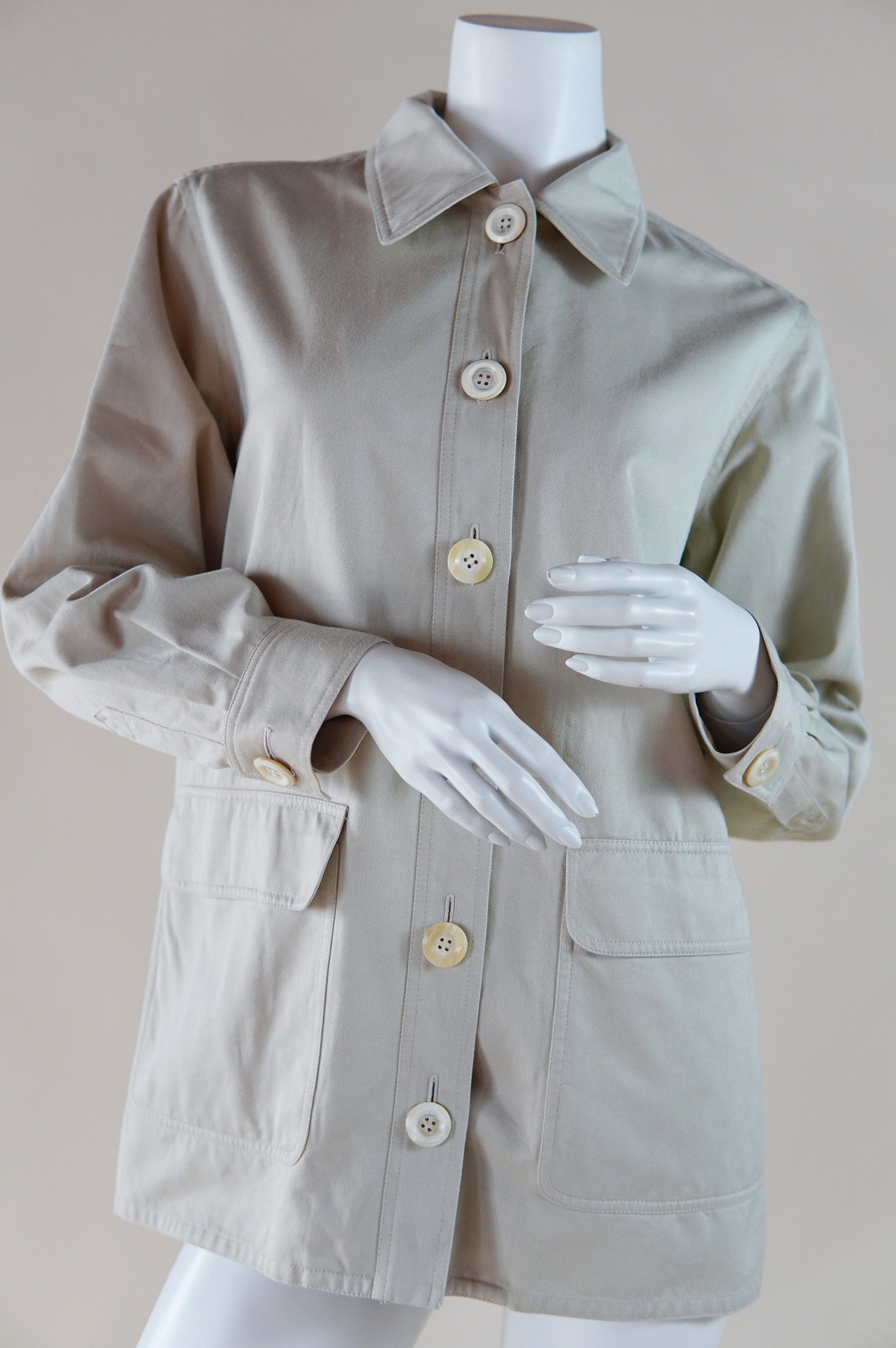 1980-90s YSL rive gauche ナイロンコート 1980s Yves Saint Laurent Rive Gauche Safari Jacket - Etsy