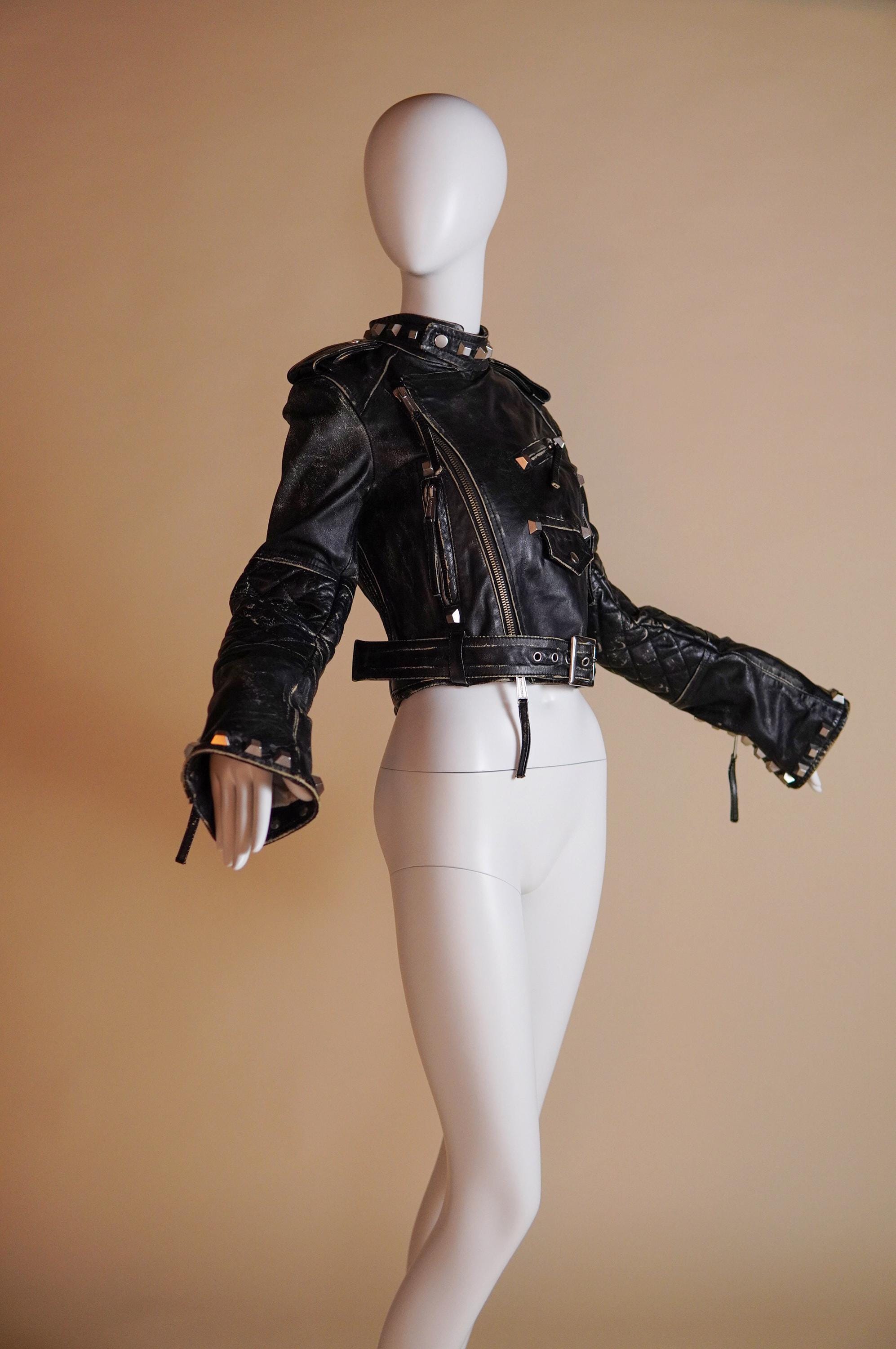 DSQUARED2 2005AW ファー　ミリタリー　ライダースジャケット　48 il_fullxfull.6835926174_ed7w.jpg