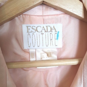 Escada Couture pale pink raw silk jacket image 8