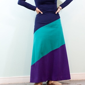 1970s LeRose vintage colourblock dress image 3